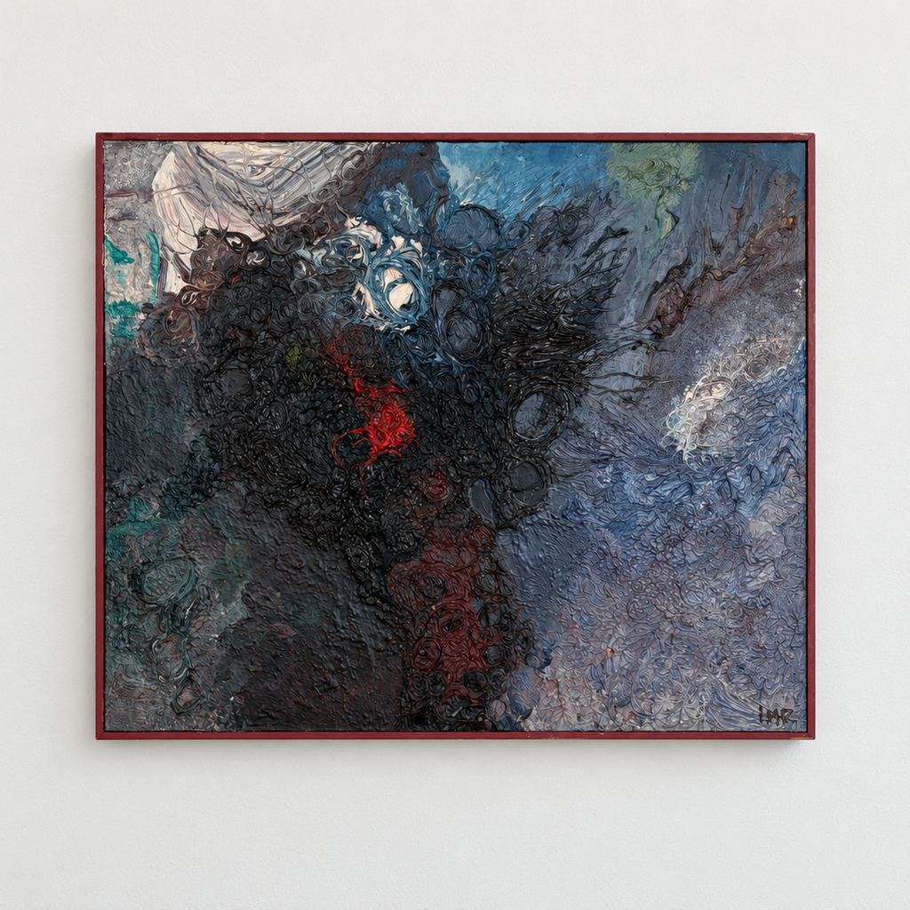 Storm Tree Abstract Oil Painting