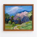 Colourful Swedish Landscape, Signed Original Oil Painting