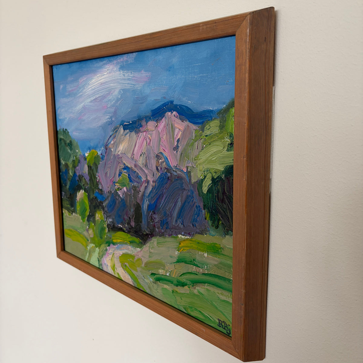Colourful Swedish Landscape, Signed Original Oil Painting