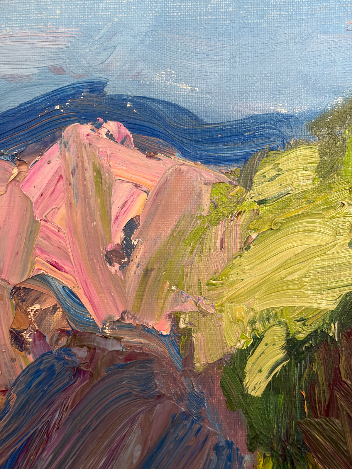 Colourful Swedish Landscape, Signed Original Oil Painting