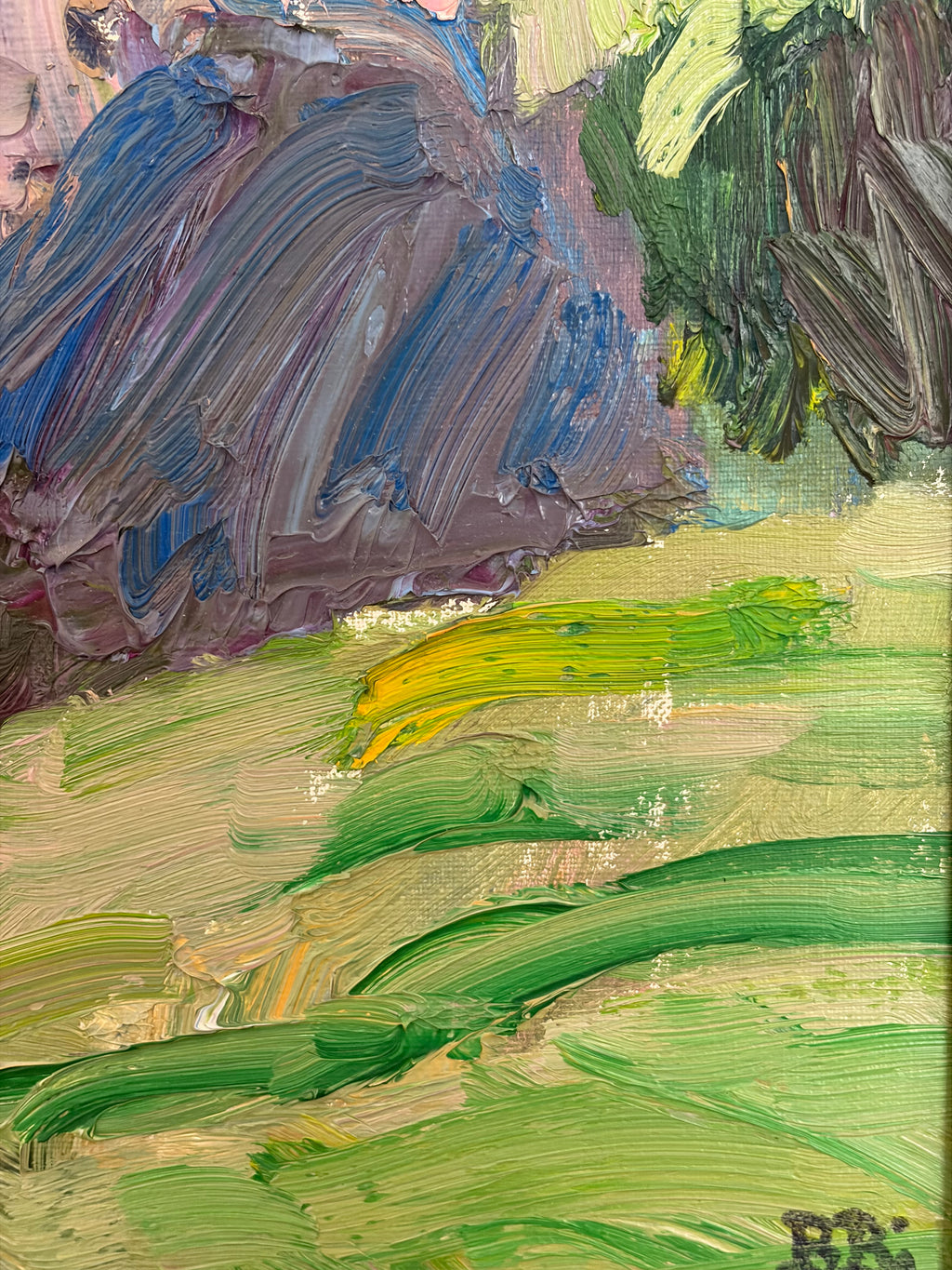 Colourful Swedish Landscape, Signed Original Oil Painting