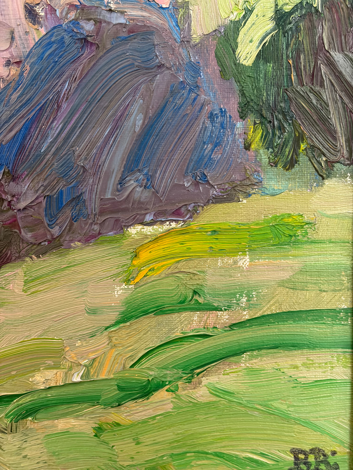 Colourful Swedish Landscape, Signed Original Oil Painting