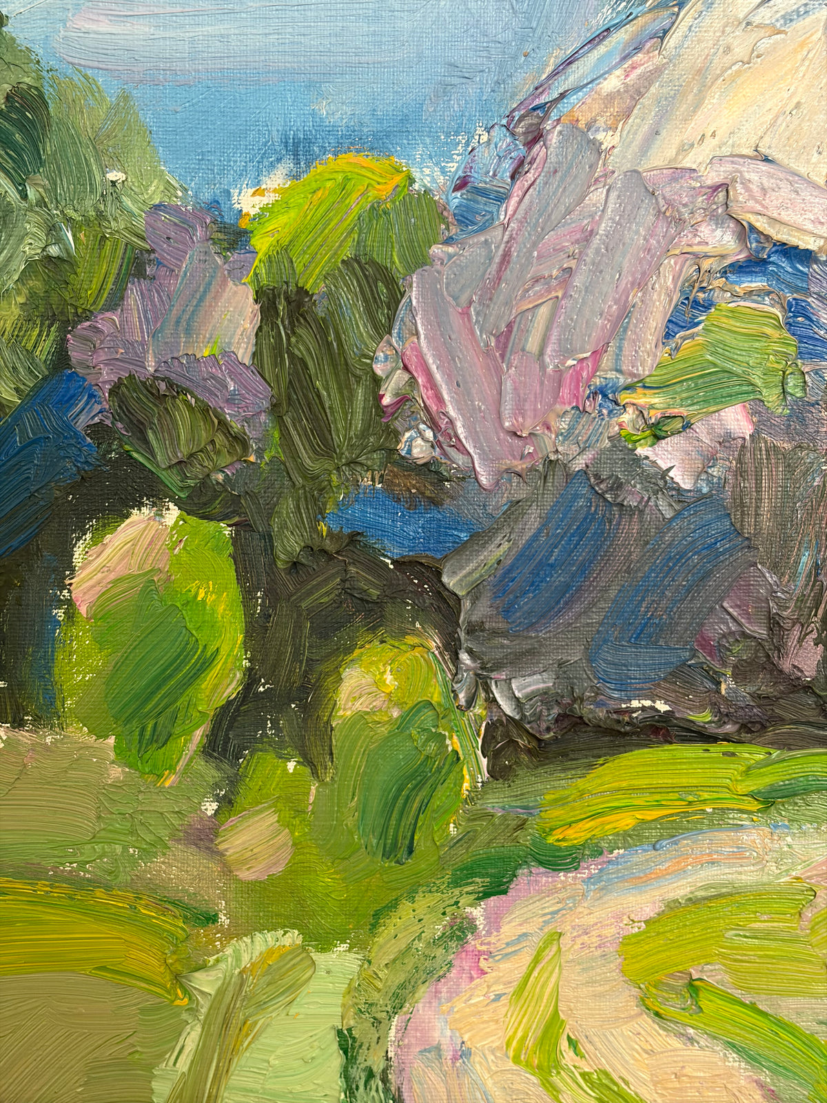 Colourful Swedish Landscape, Signed Original Oil Painting