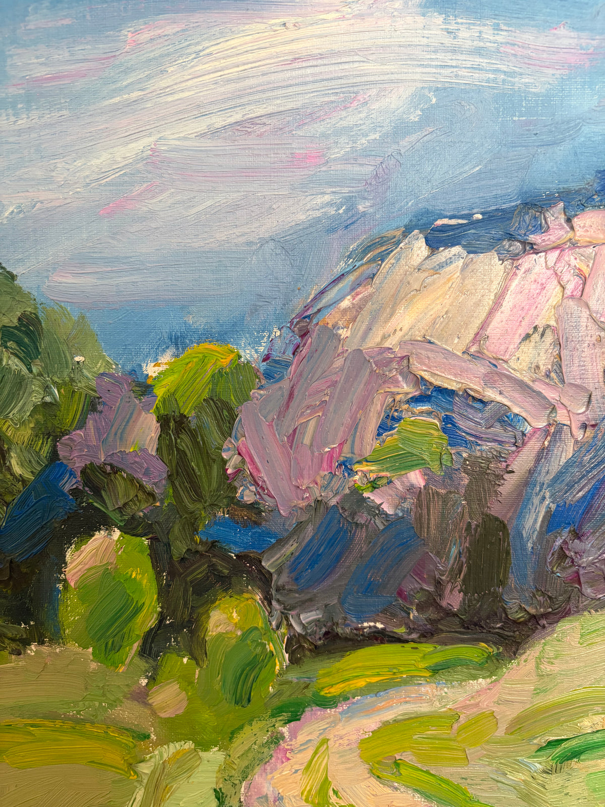 Colourful Swedish Landscape, Signed Original Oil Painting