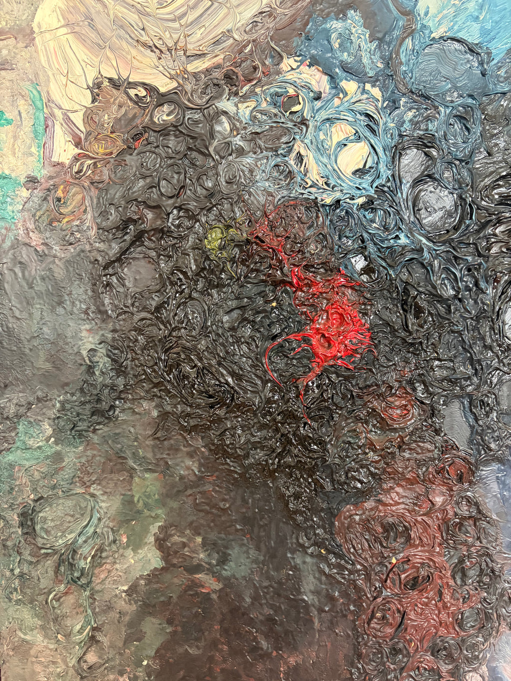 Storm Tree Abstract Oil Painting