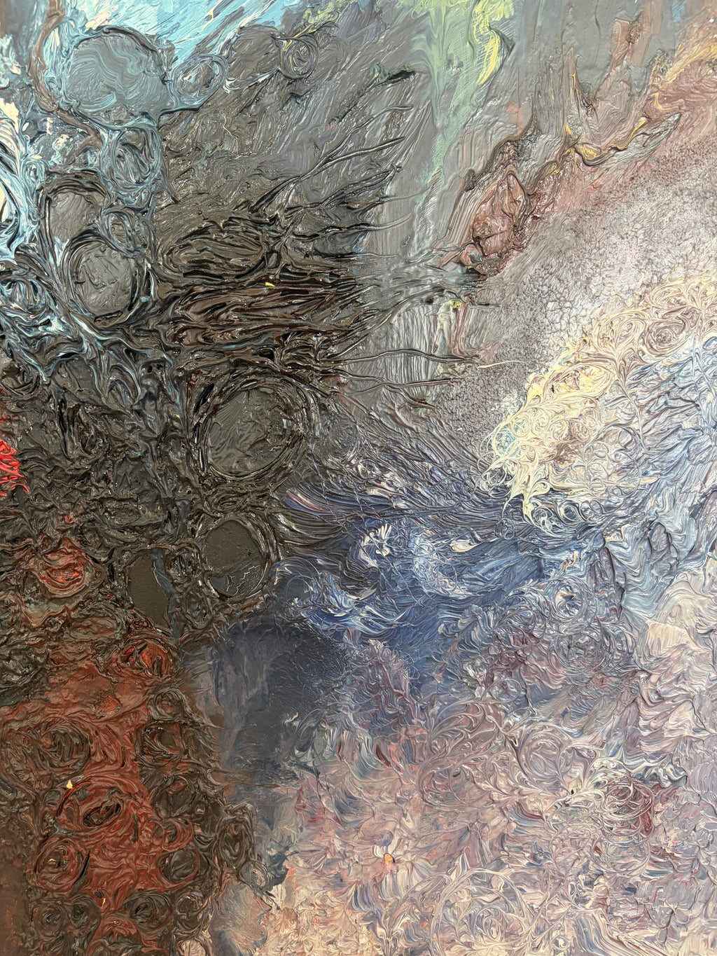 Storm Tree Abstract Oil Painting