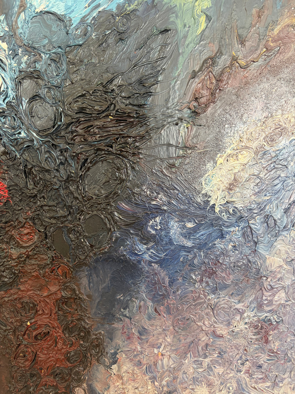 Storm Tree Abstract Oil Painting