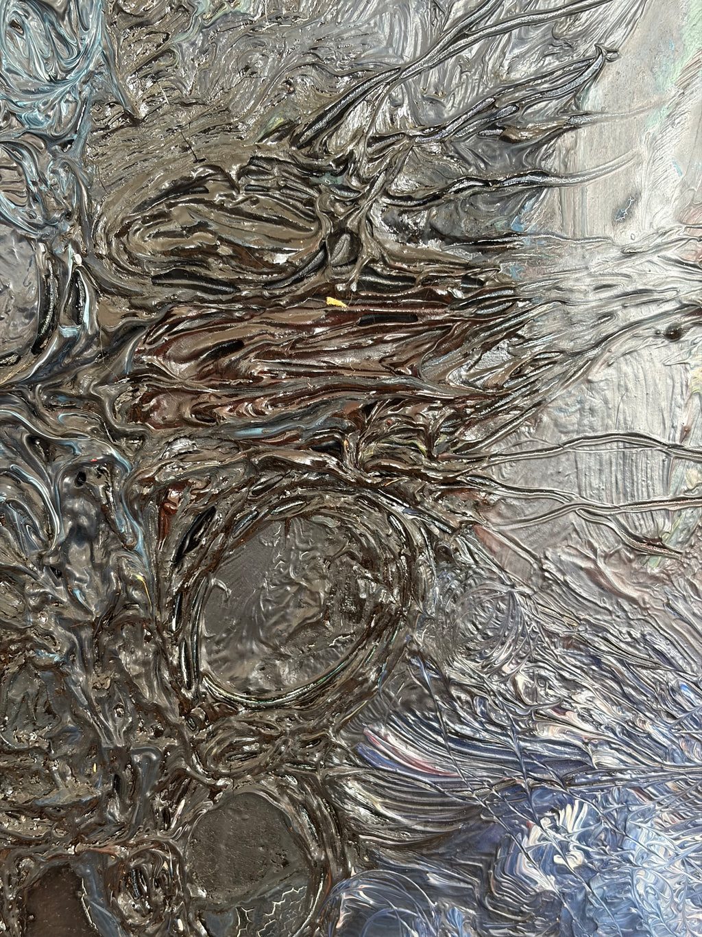 Storm Tree Abstract Oil Painting