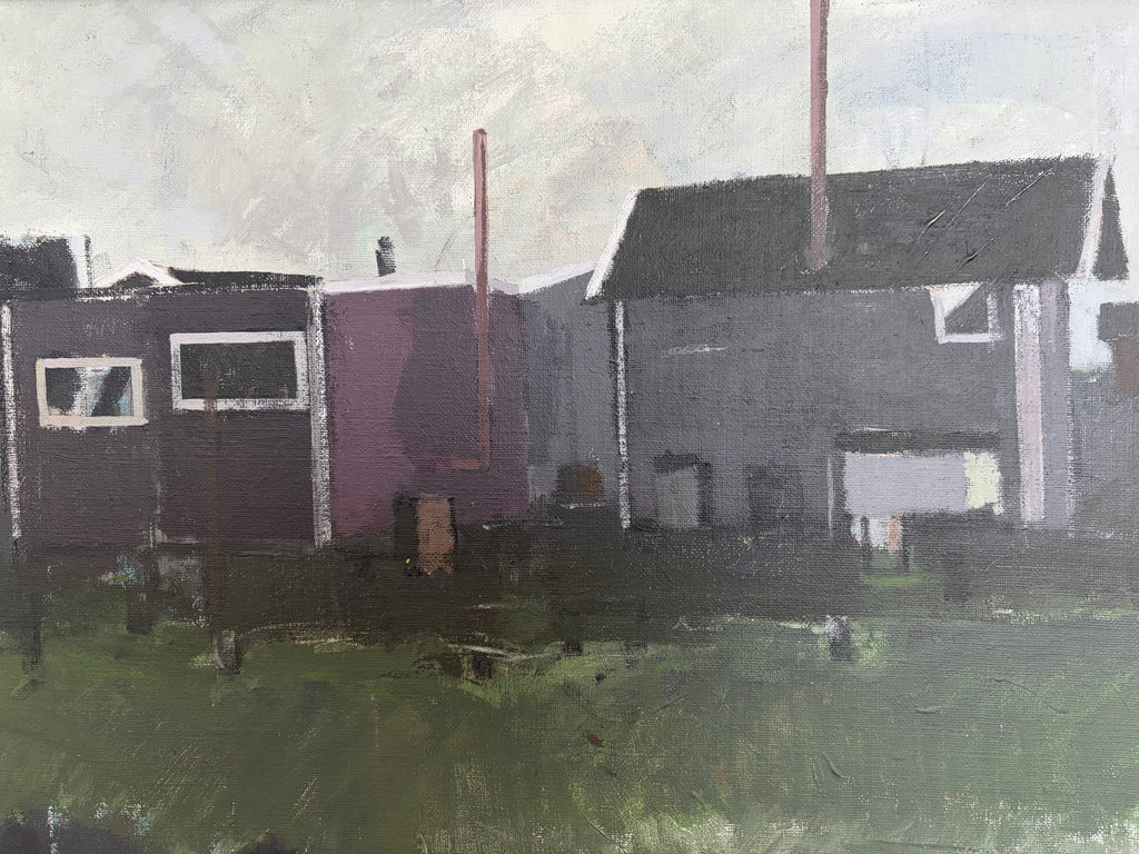 Modernist House Painting | Original Oil on Canvas