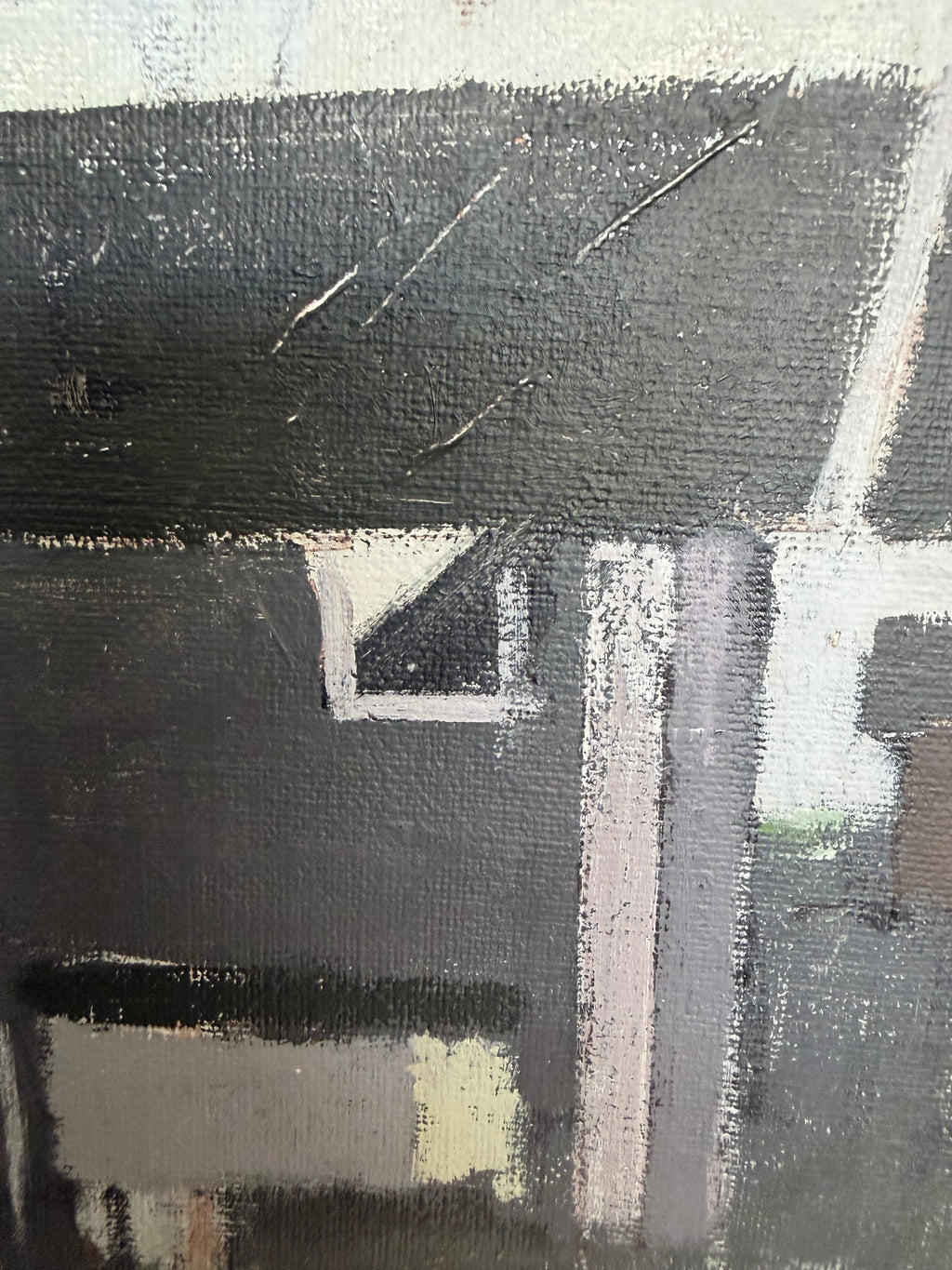 Modernist House Painting | Original Oil on Canvas