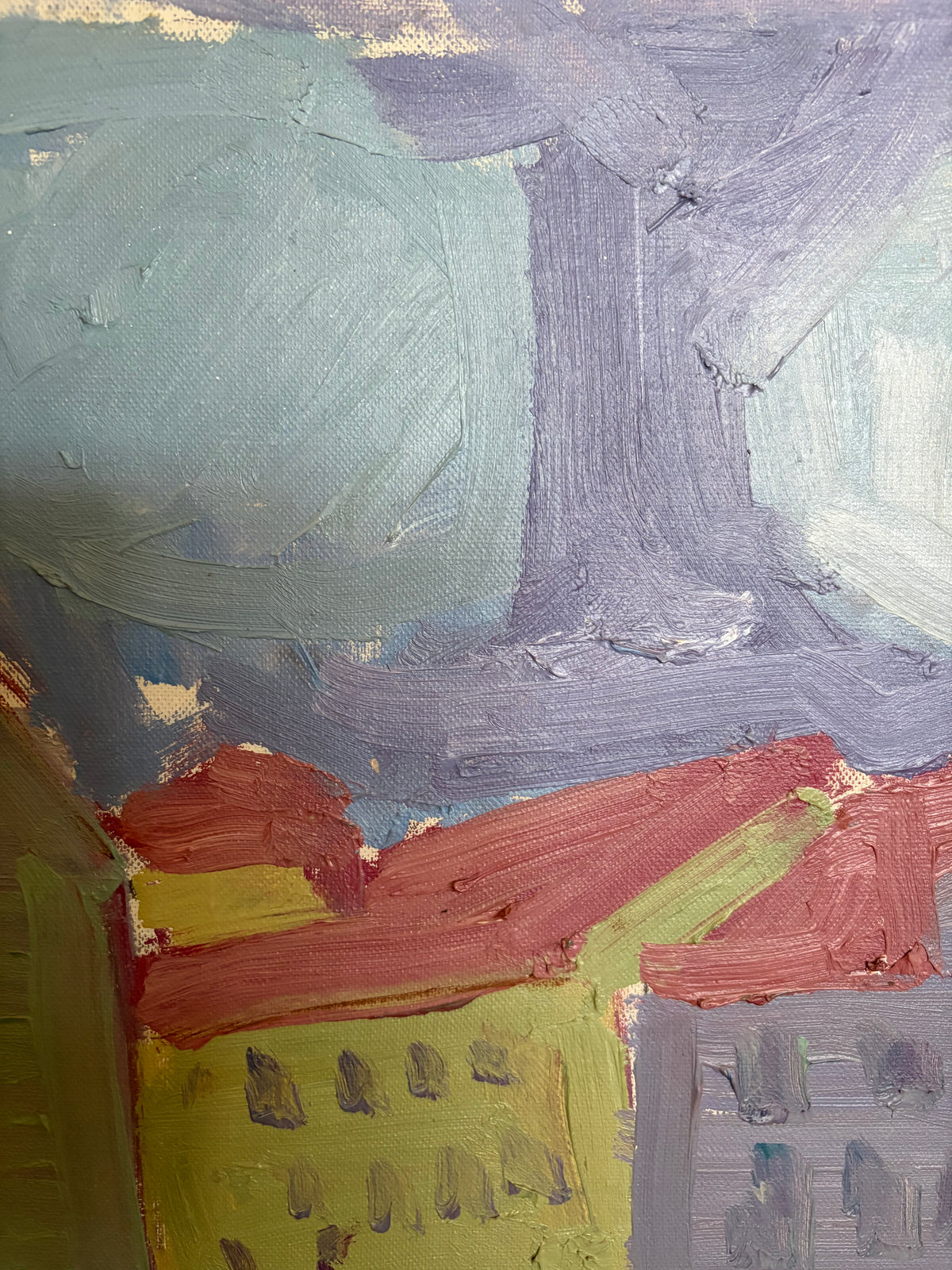 Swedish Cityscape, Signed Original Framed Oil Painting