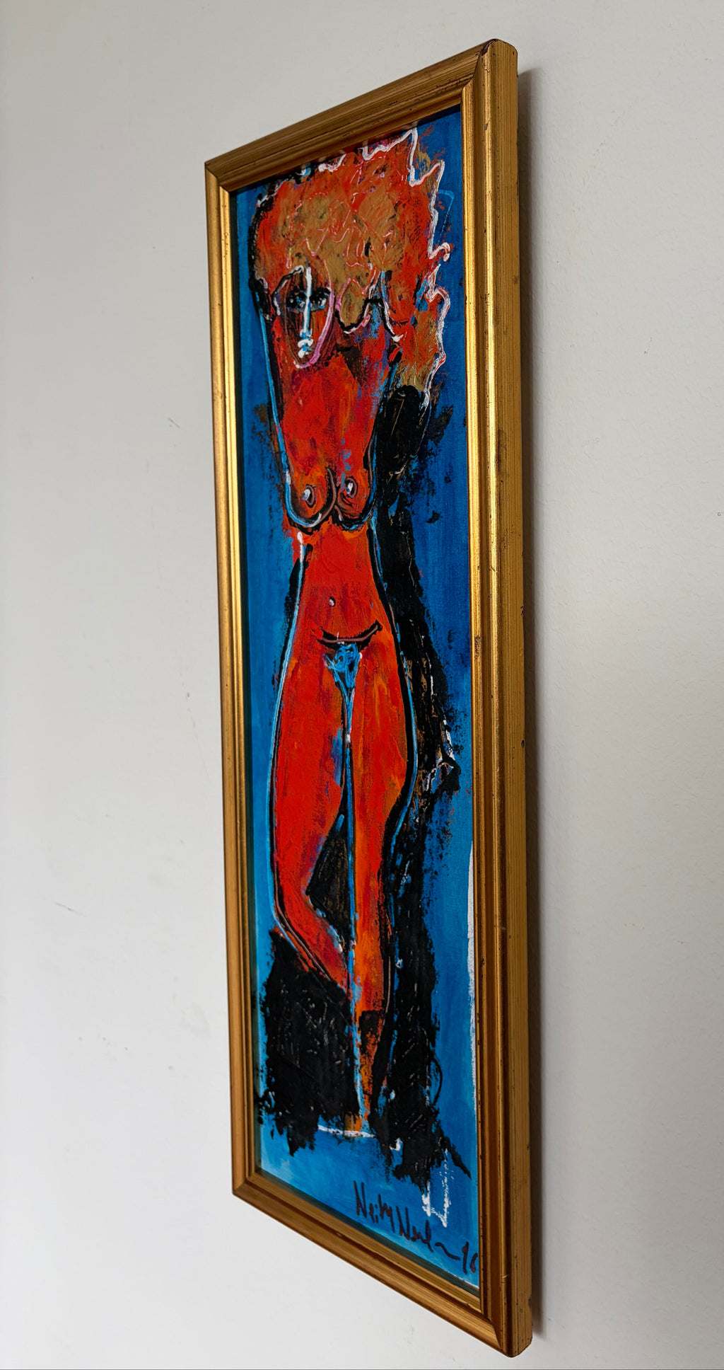 Neith Nevelson Original Figurative Painting, Signed and Dated 2016