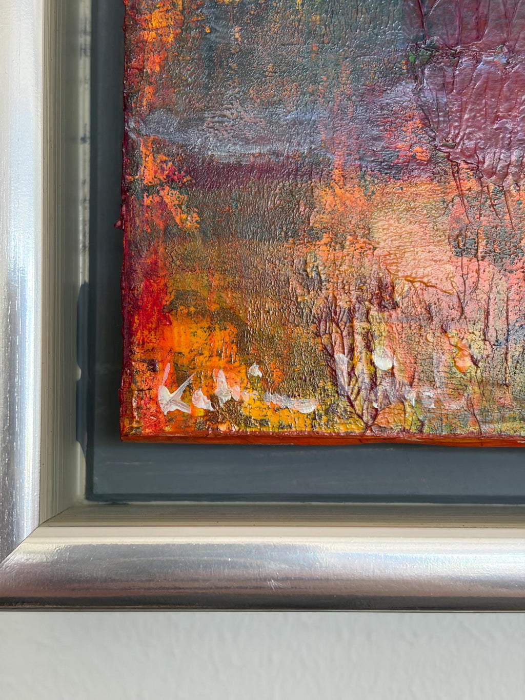 Original Katarina Hård Oil Painting | Small Framed Swedish Expressionist Landscape