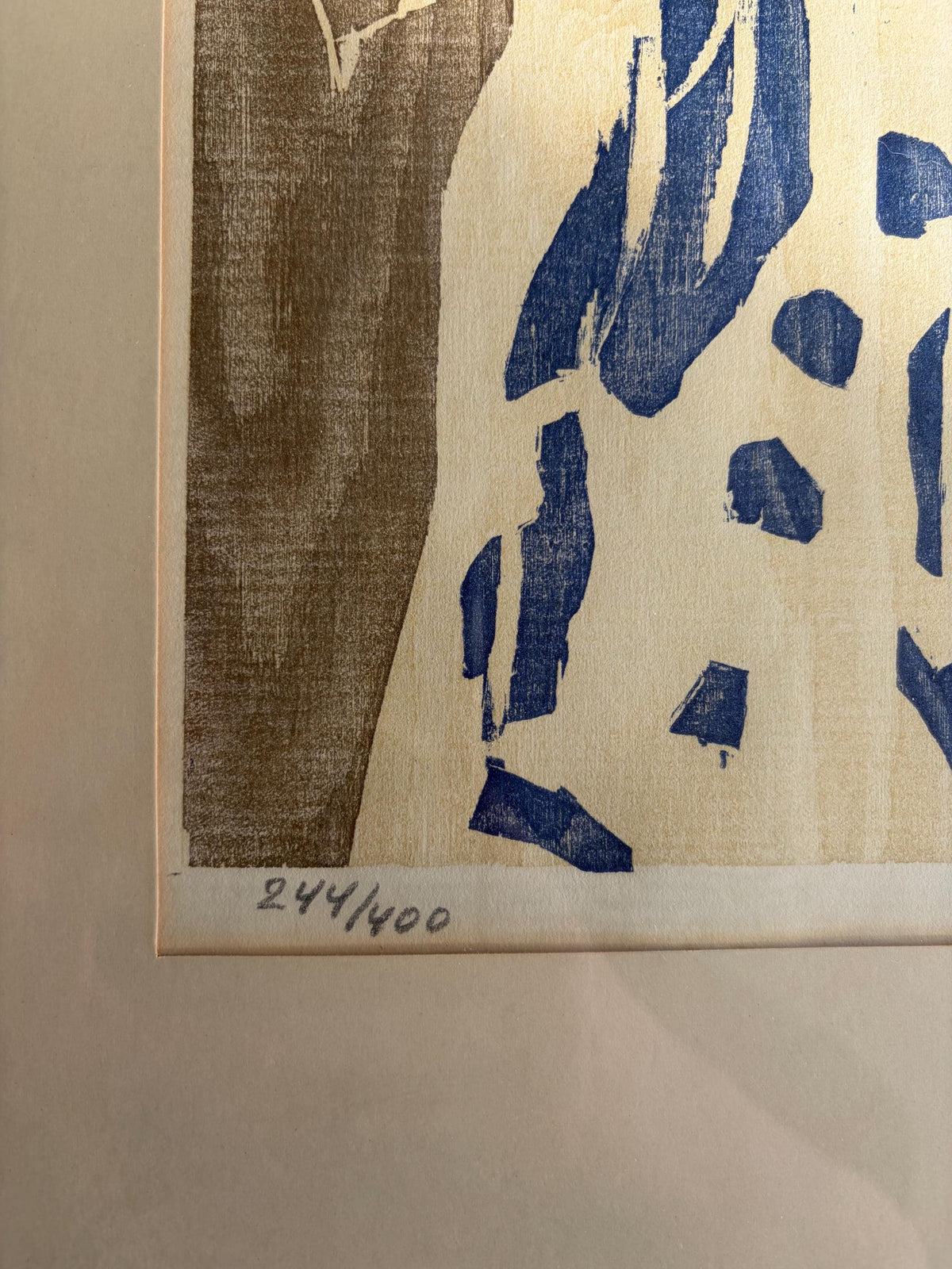 Lennart Rosensohn Women Dancing Woodcut, Signed 1962, Framed Scandinavian Art